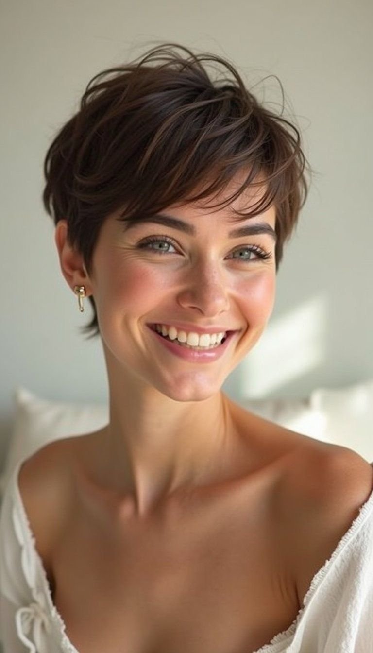 Low-Maintenance Wash-And-Go Bixie Cut