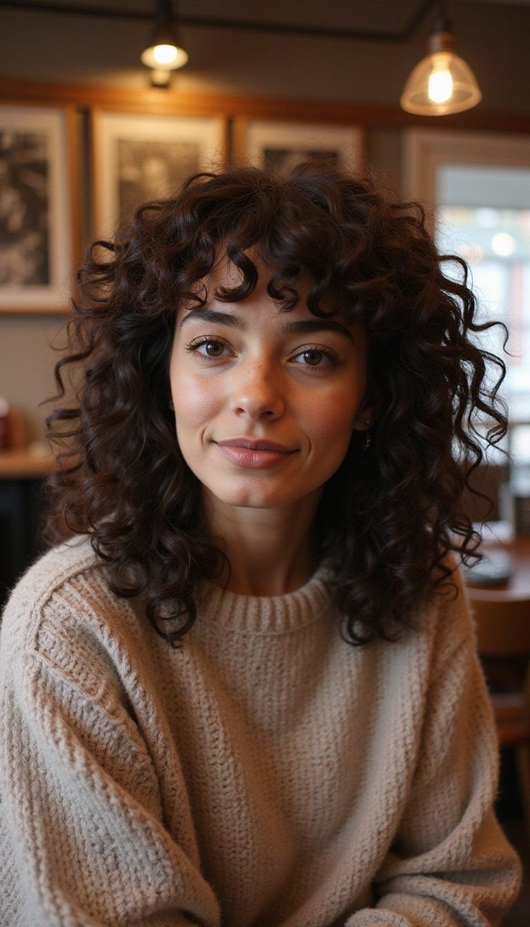 Shaggy Curly Bixie With Wild Volume