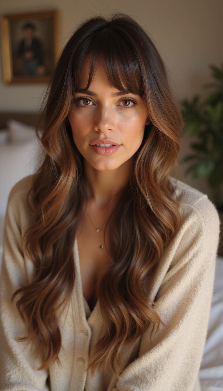 Fine Hair Bottleneck Bangs For Added Fullness