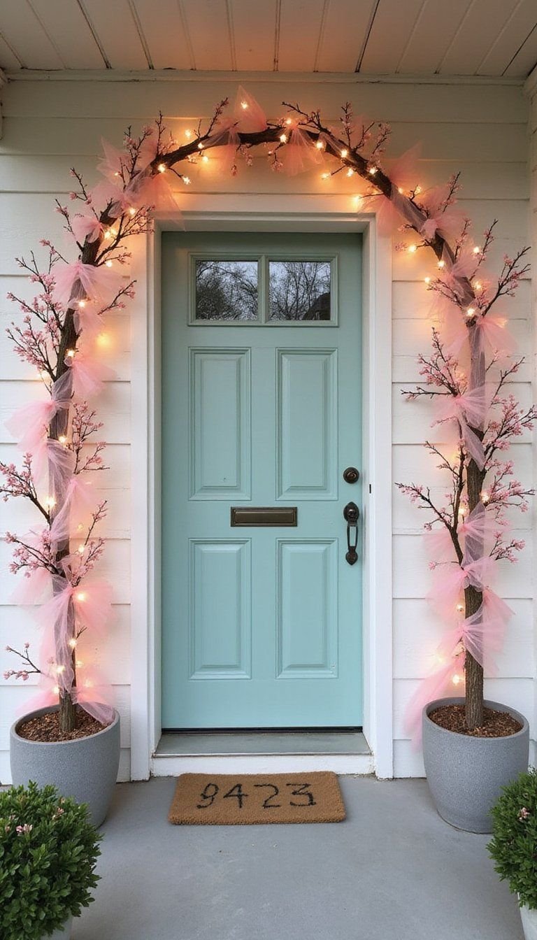 Sakura Archway At The Front Door