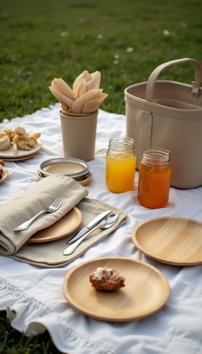 Sustainable Picnic Kit With Reusable Serveware