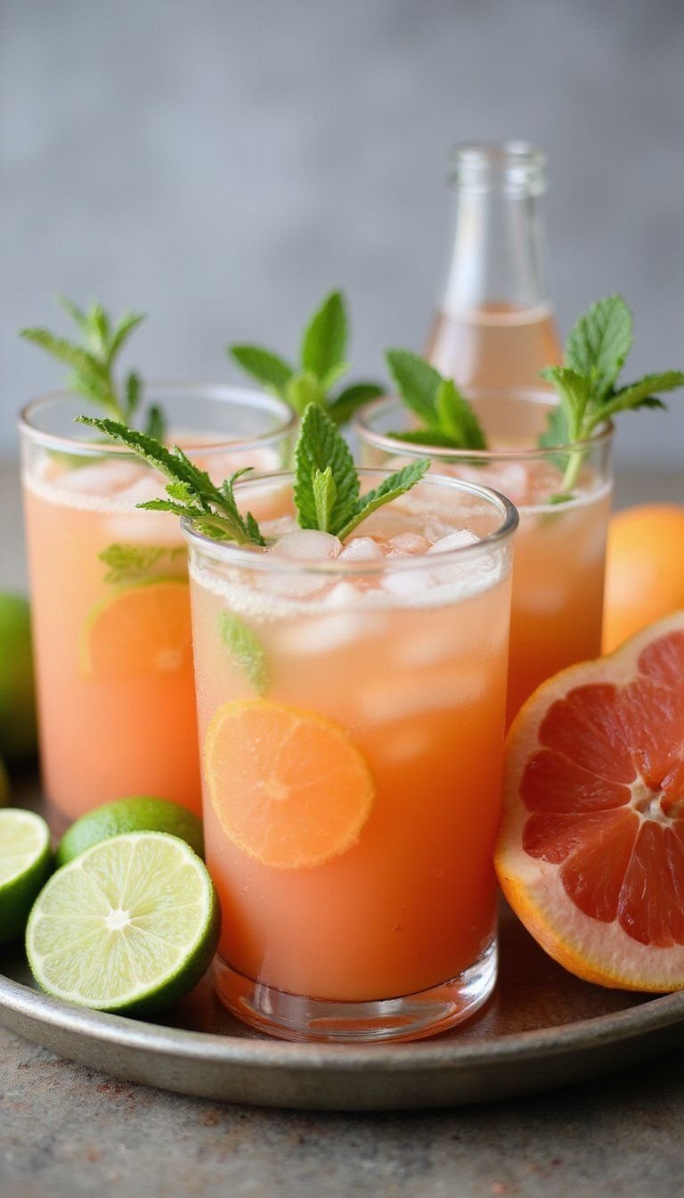 Citrus And Herb Mocktails For Sober Guests