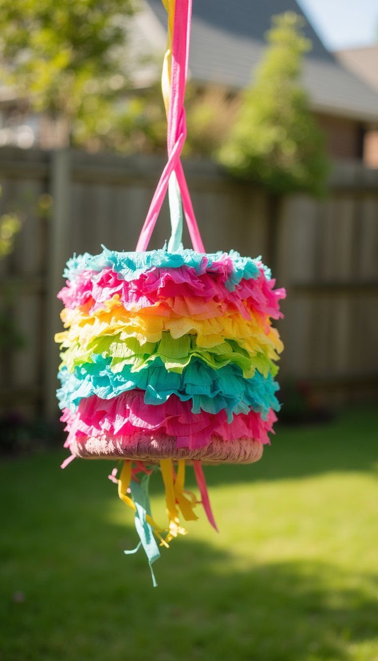 Festive Piñata Filled With Themed Treats
