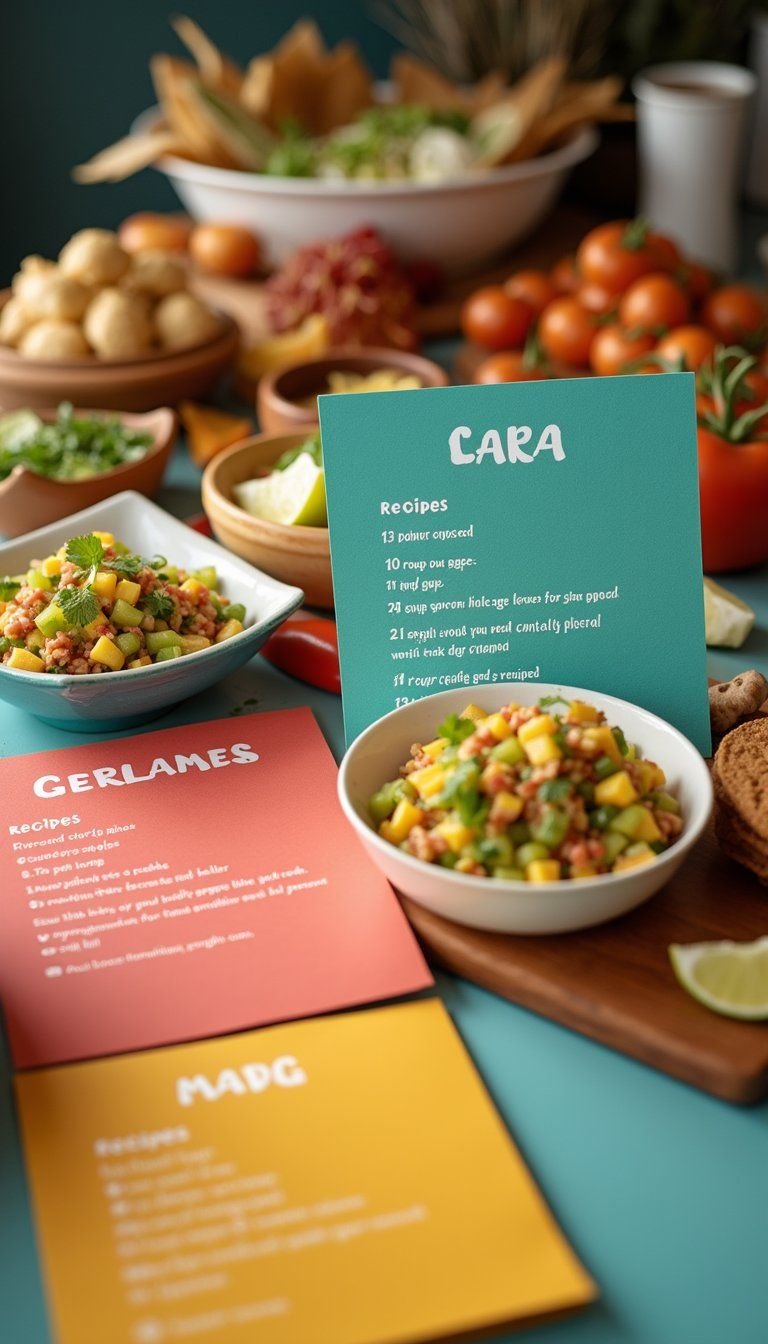 Street Taco Recipe Cards For Easy Serving