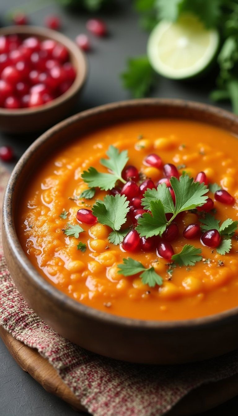 Moroccan Chickpea And Sweet Potato Soup