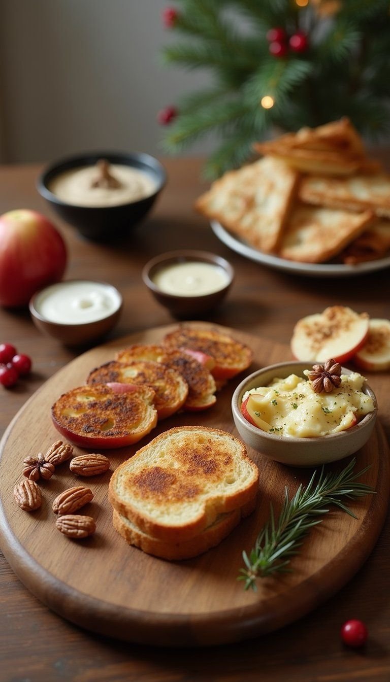 Seasonal Snack Board With Warm Savory Bites