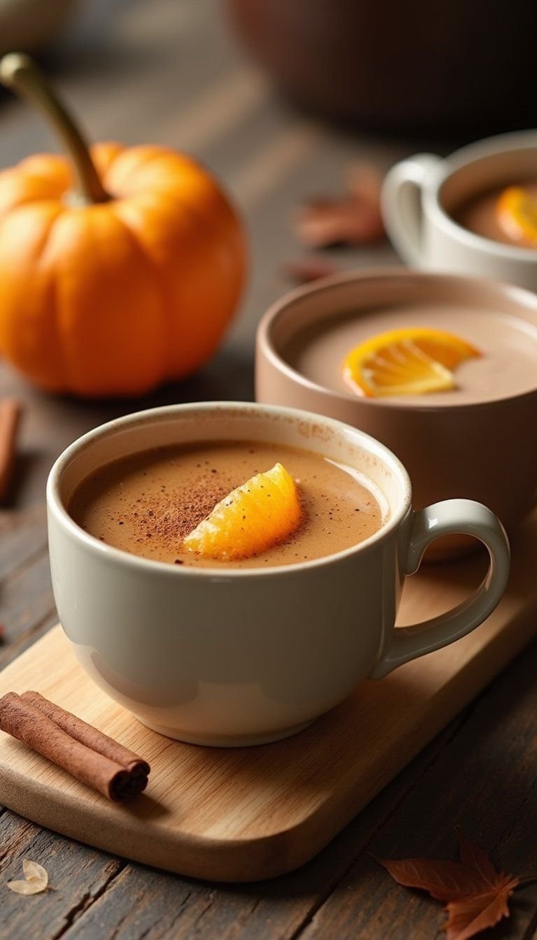 Warm Beverage Flight With Spiced Ciders And Chai