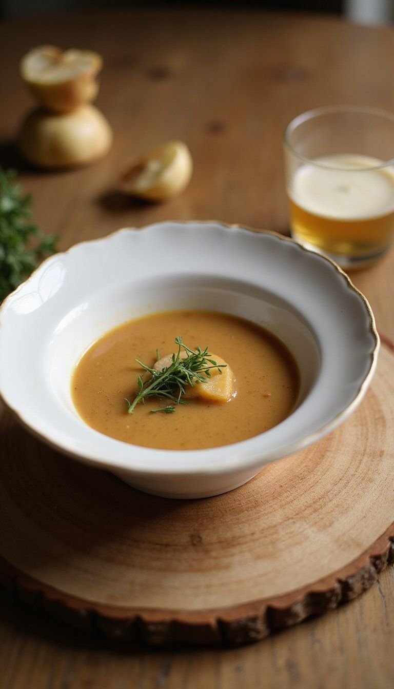 Chestnut And Apple Cider Velvet Soup For Holidays