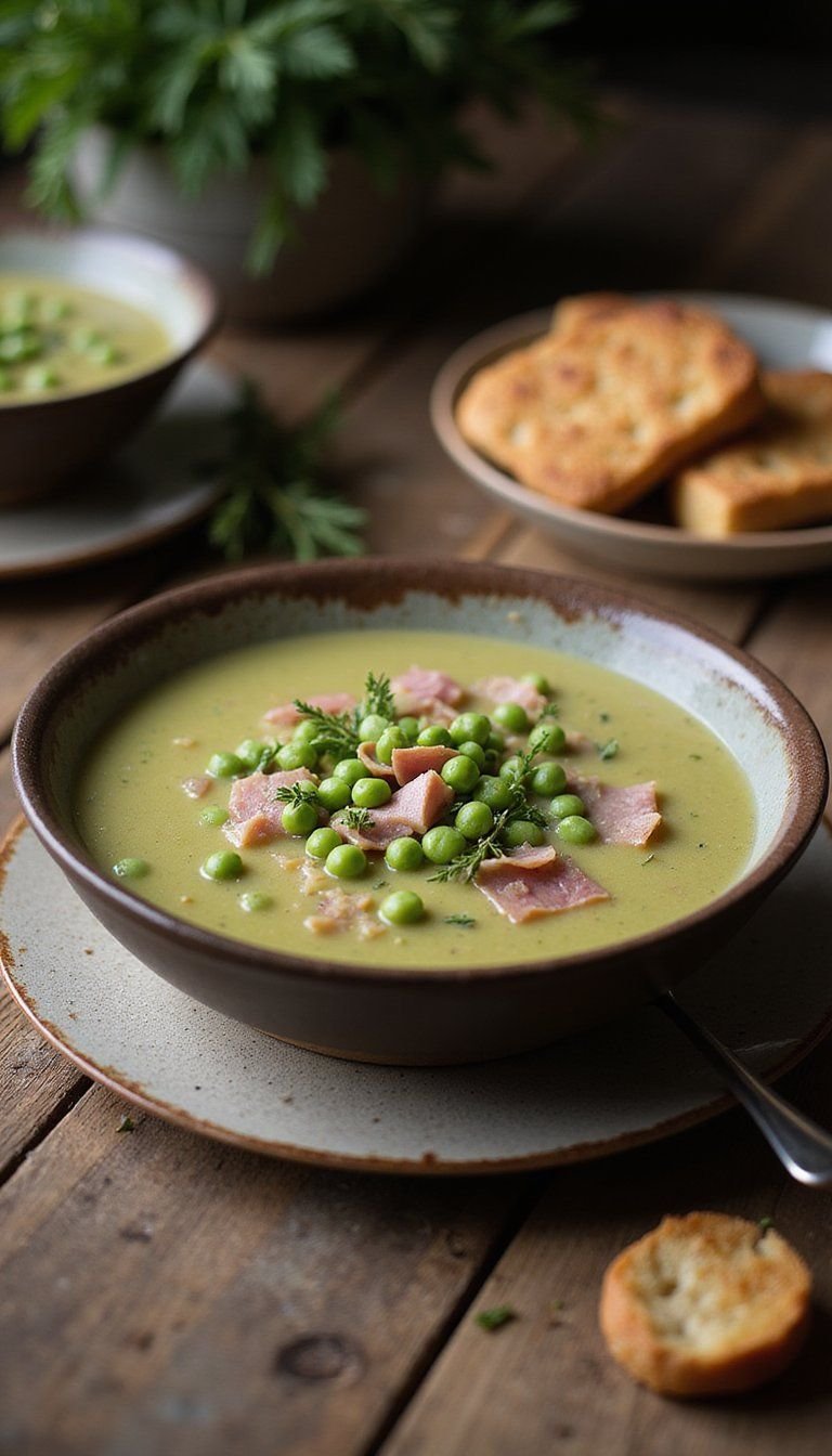 Split Pea And Smoked Ham Potage For Cold Nights