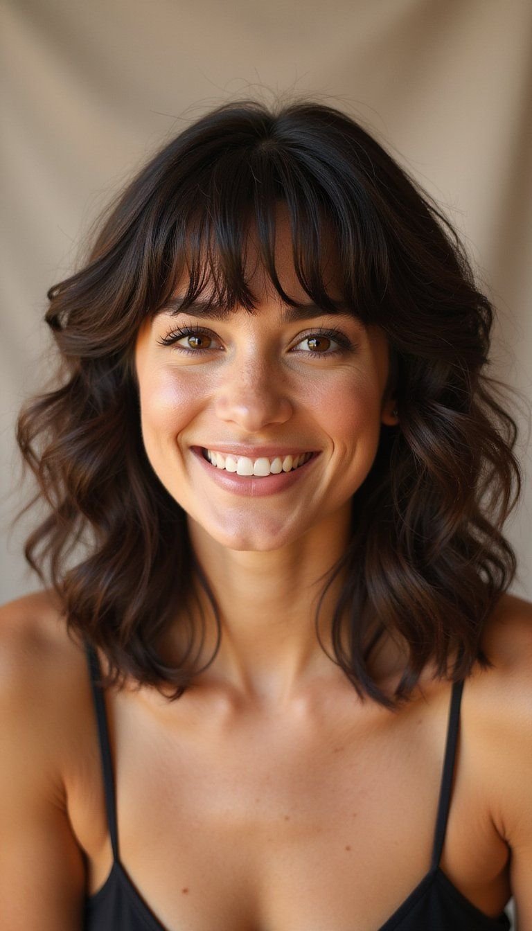 Full Curly Fringe For Voluminous Texture