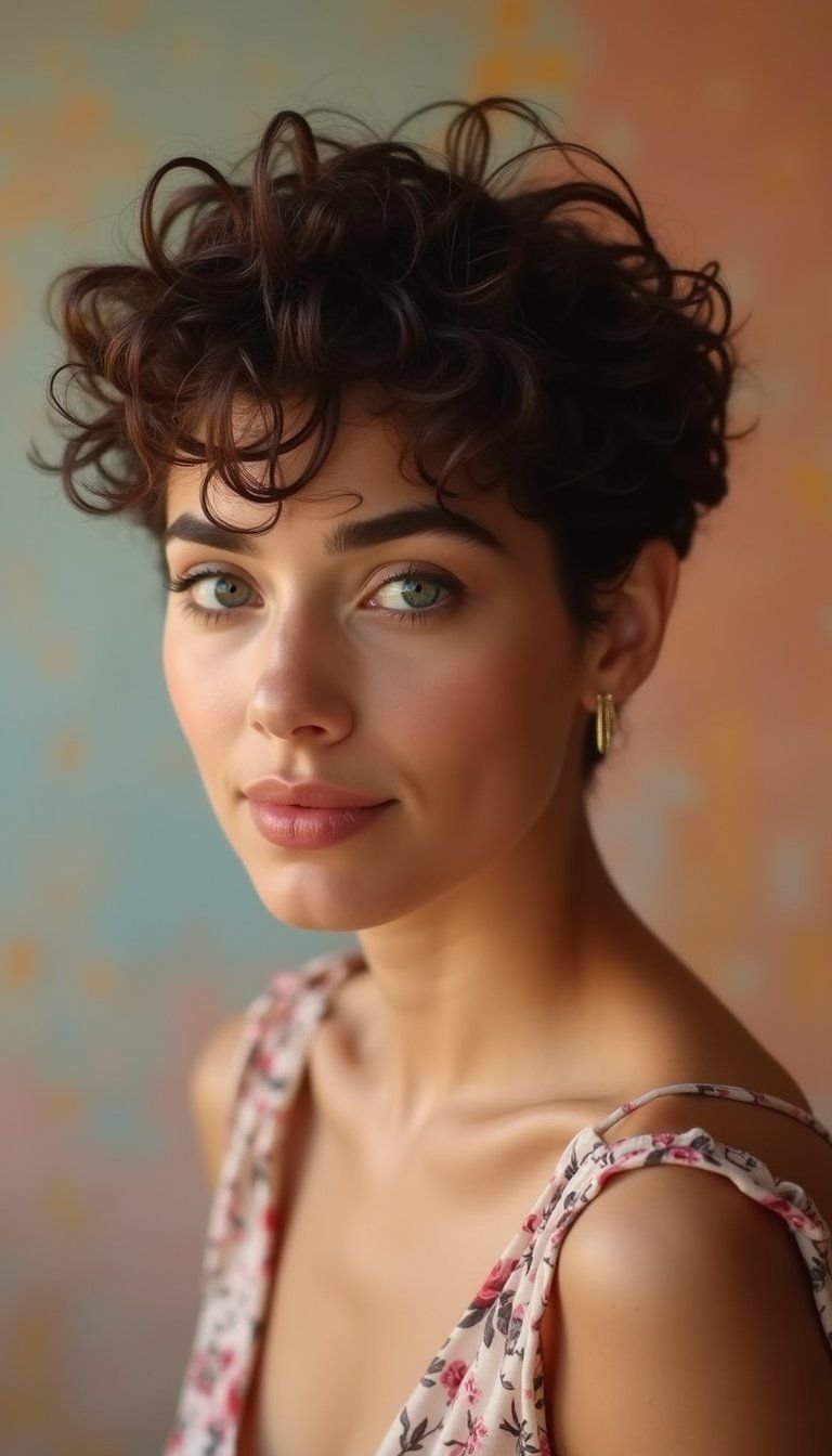 Pixie-Bob Curly Mix For Short And Flirty Appeal