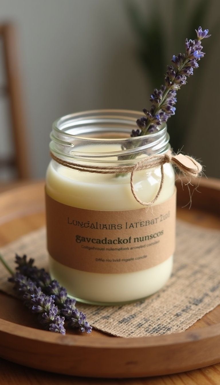 Personalized Scented Candle In Jar