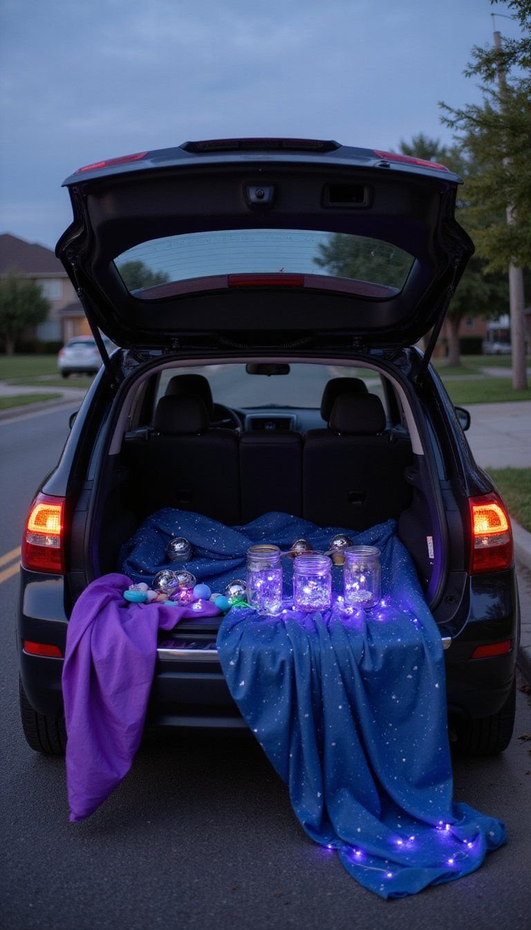 Glow-In-The-Dark Galaxy Trunk With LED Stars
