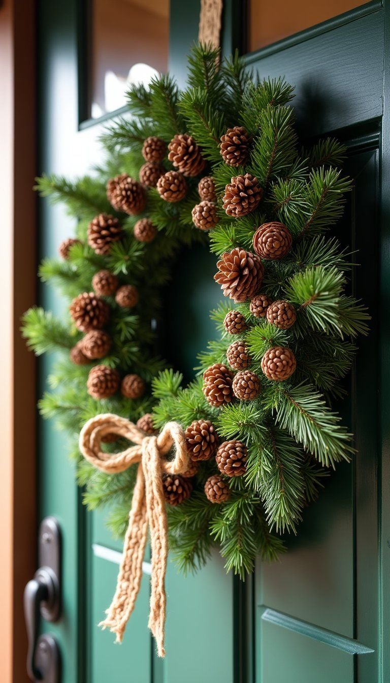 Classic Pinecone And Fresh Spruce Wreath