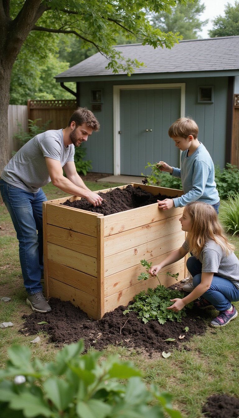 Family Compost Bin Build And Demo