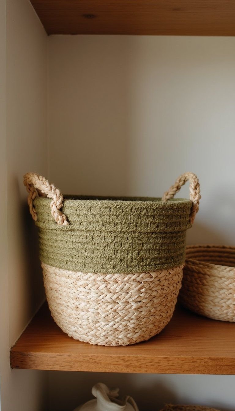 Newspaper Woven Basket For Eco-Friendly Storage