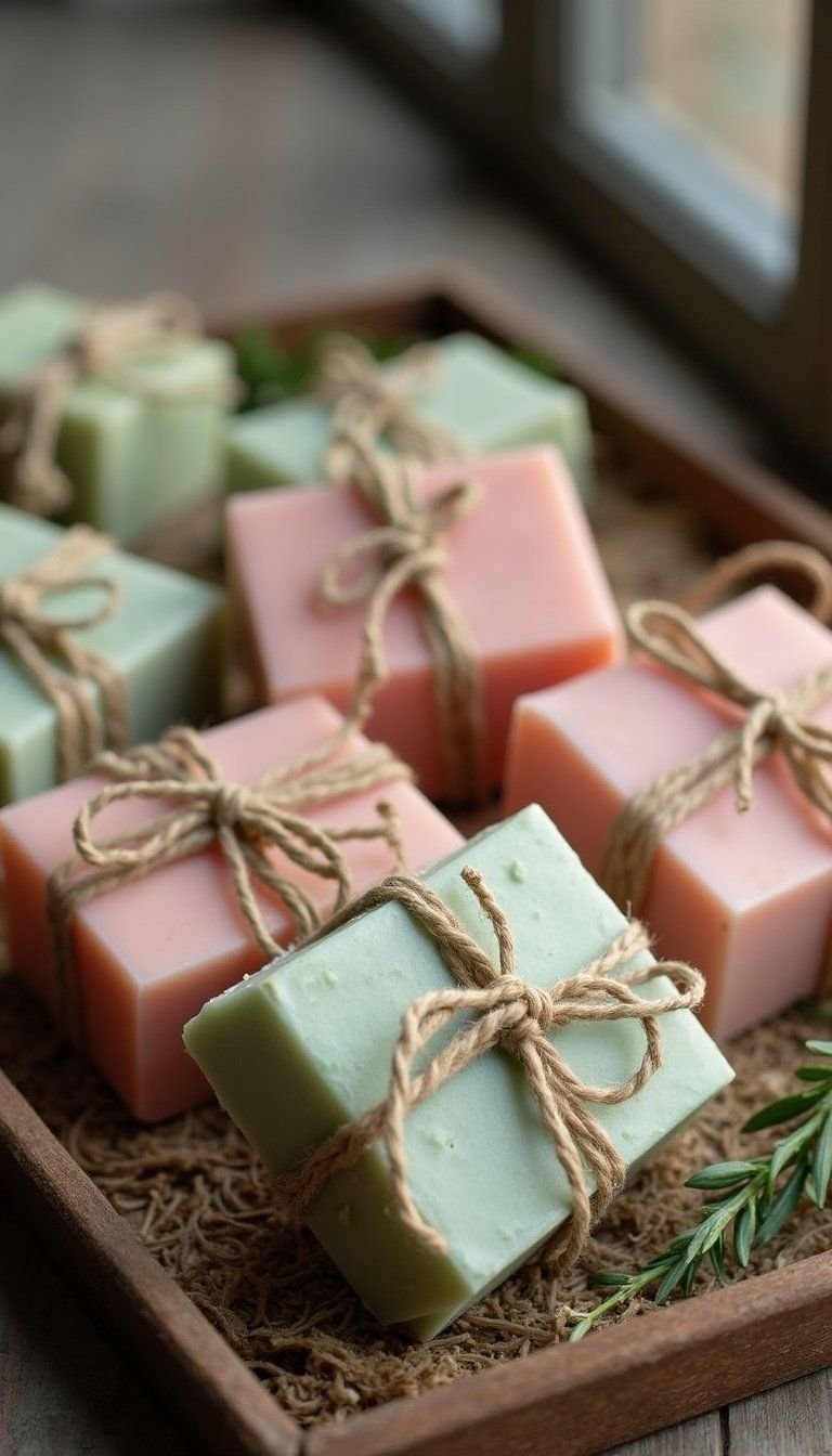 Soap Scrap Bars With Essential Oil Blends