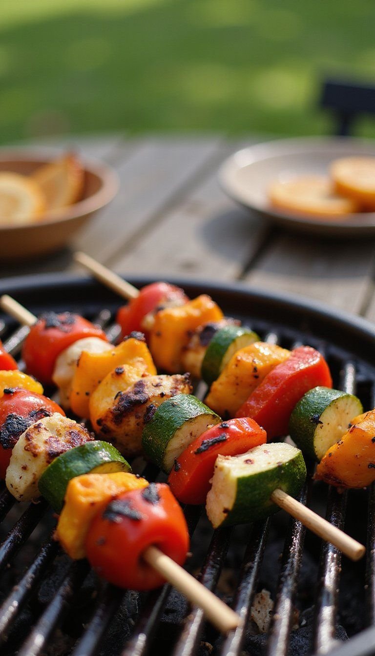 Easy Veggie Kabobs With Smoky Marinade For BBQ