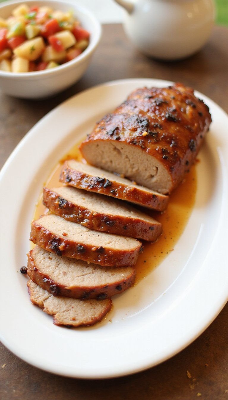 Maple Dijon Grilled Pork Tenderloin With Apple Salsa