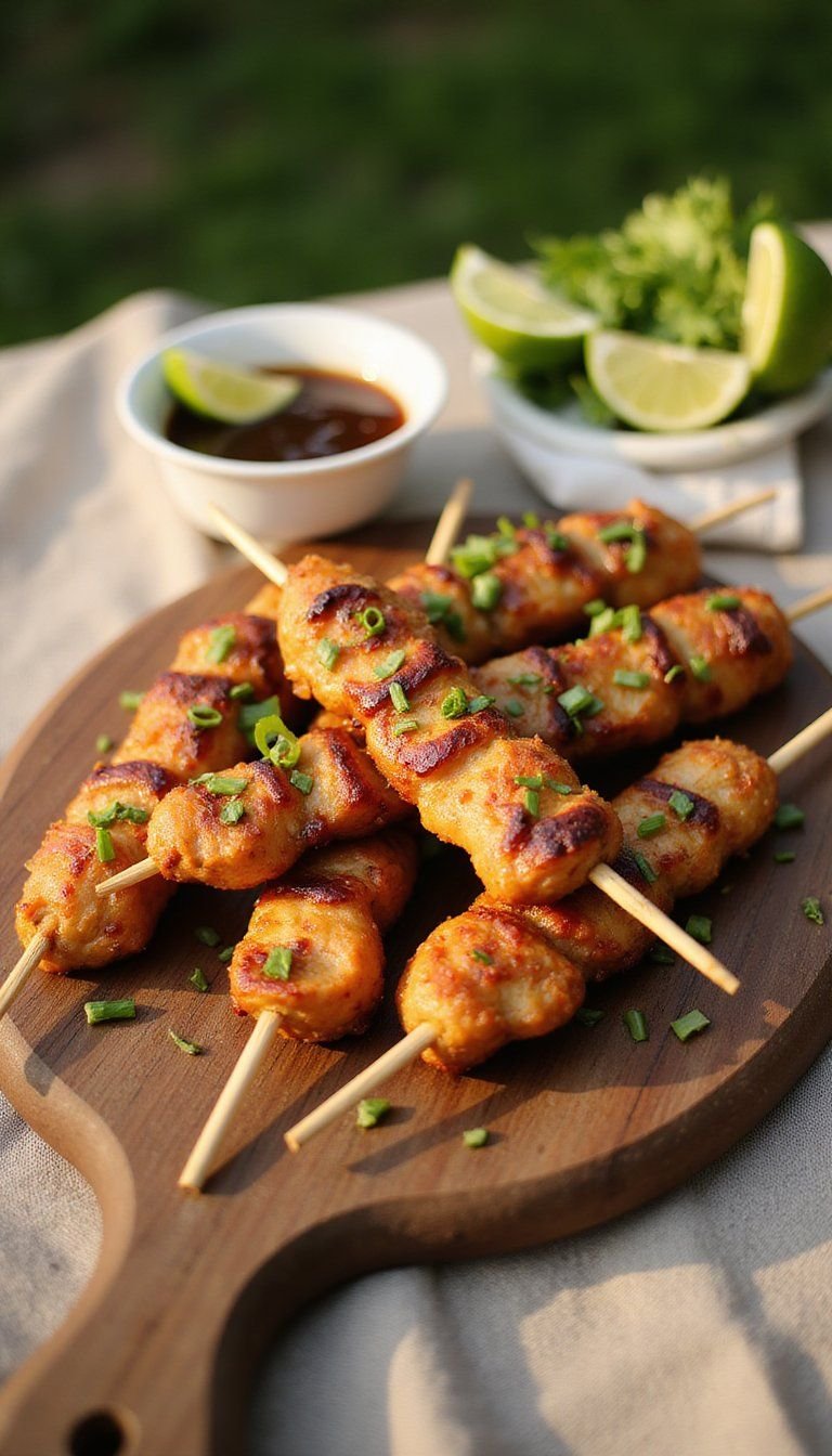 Sweet Honey Soy Grilled Chicken Skewers