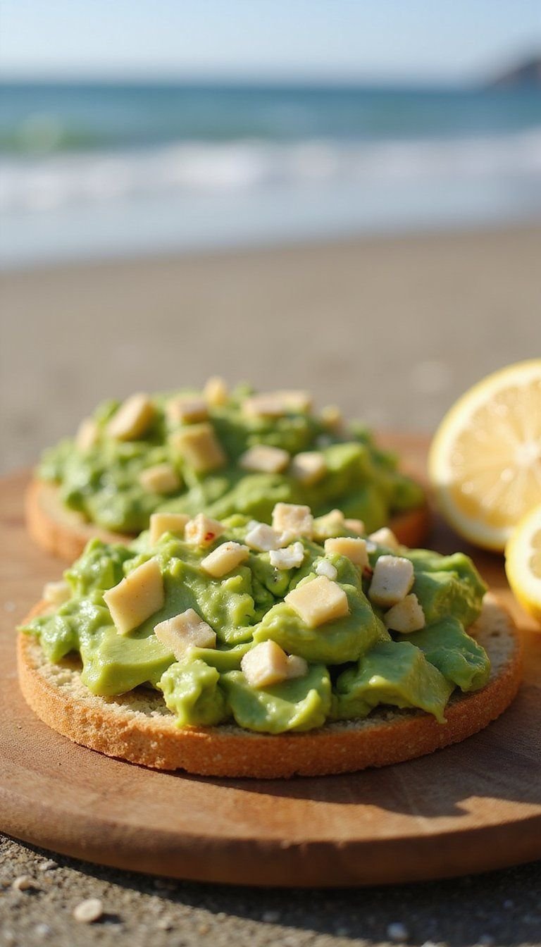Avocado Toasts On Stone-Ground Crackers