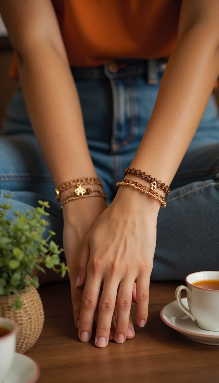 Henna Bracelet Chain Motif For Gatherings
