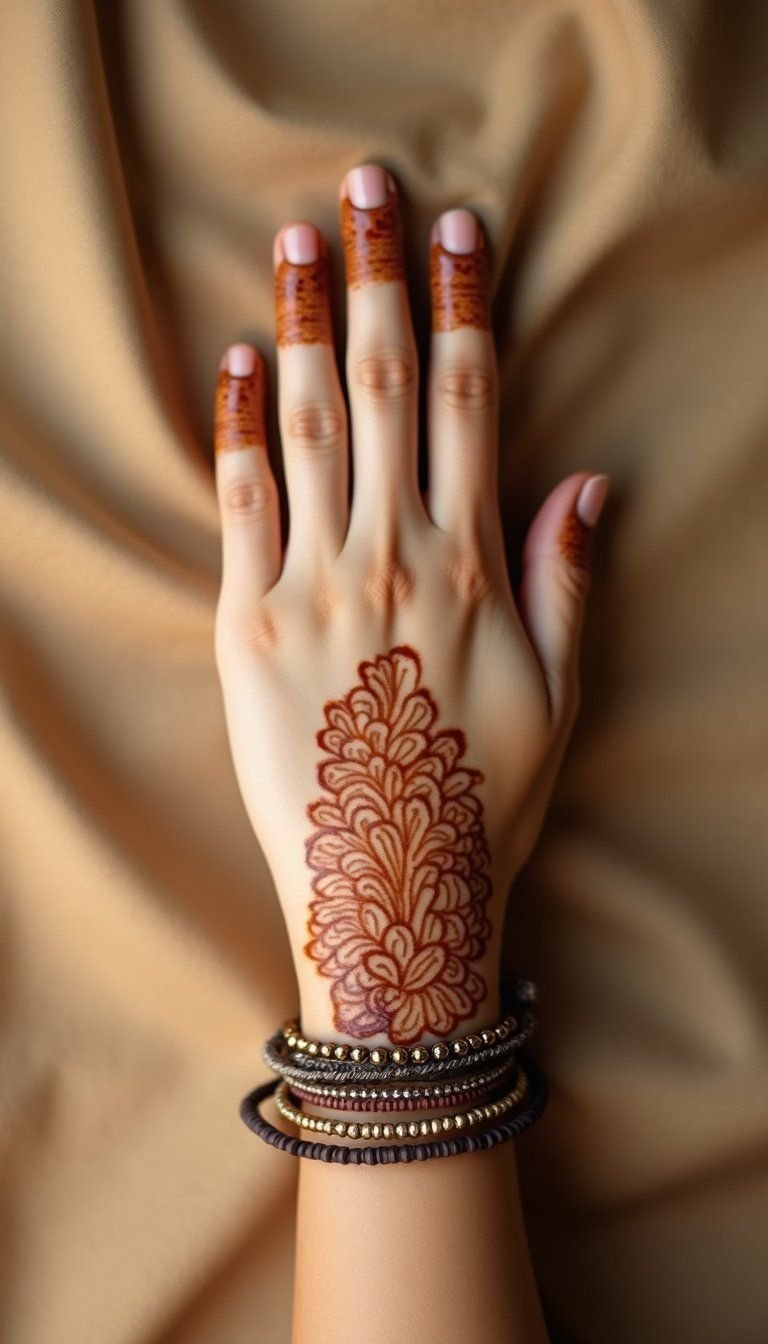 Ombre Henna Fade Wrist To Fingertips
