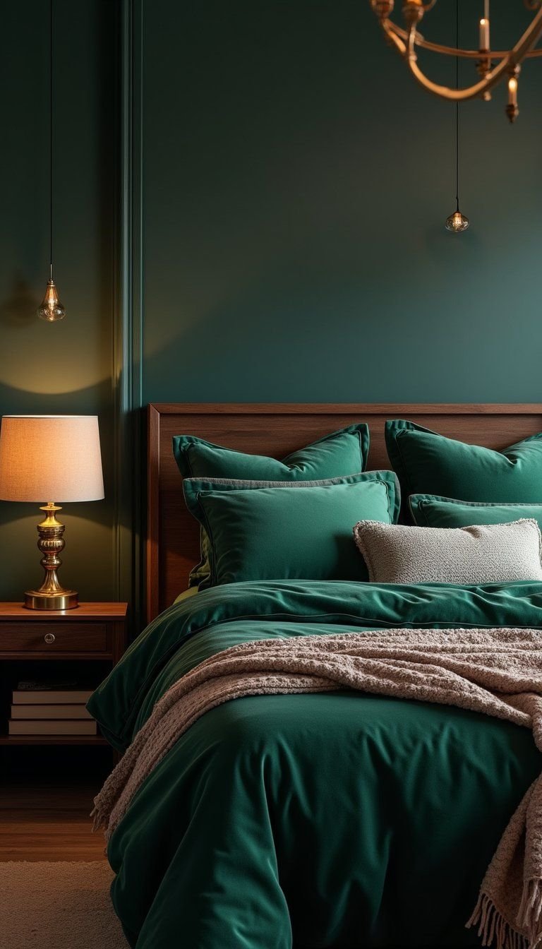 Moody Jewel-Toned Bedding For Crisp Evenings