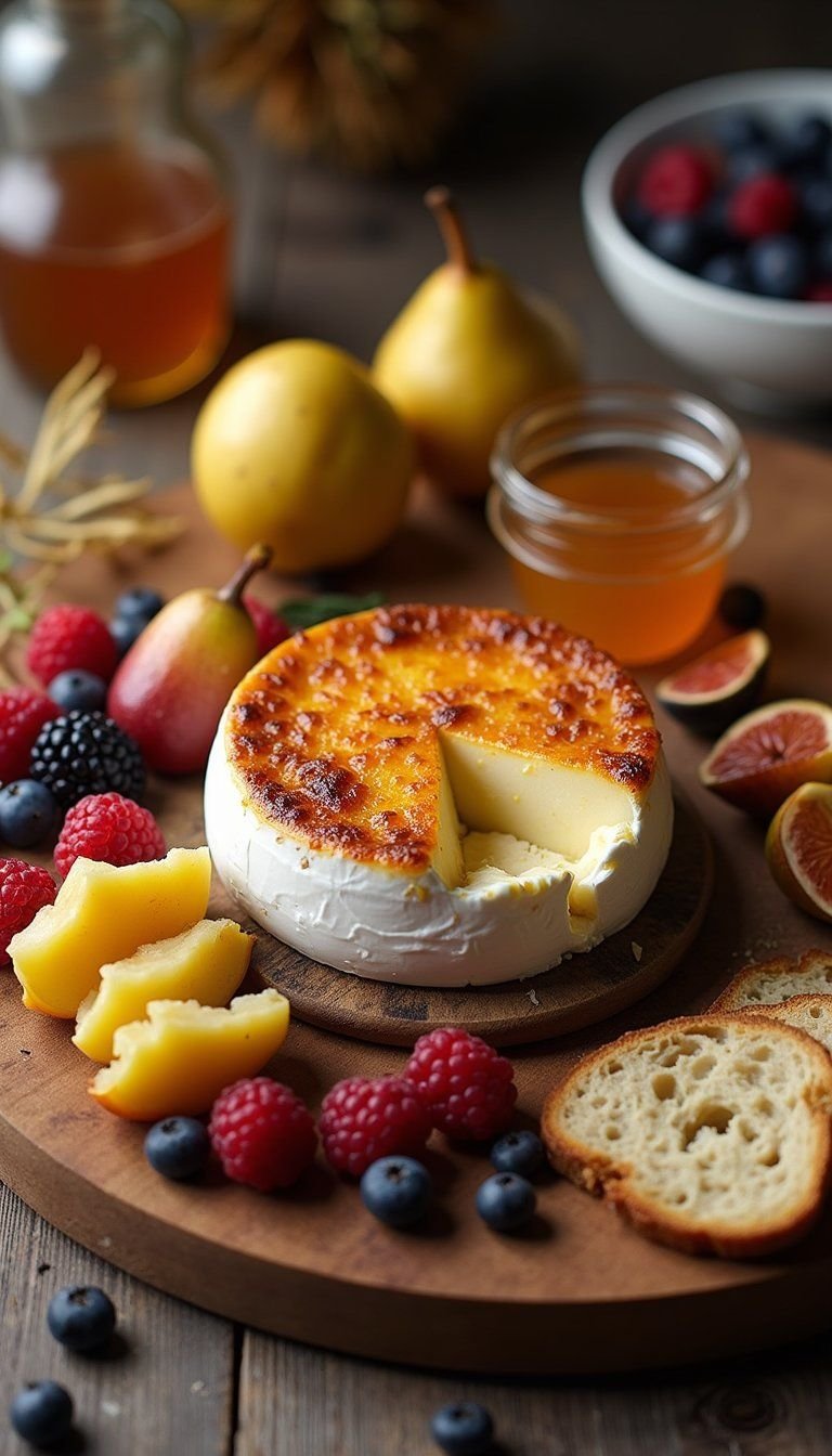 Baked Brie And Berry Warm Fall Board