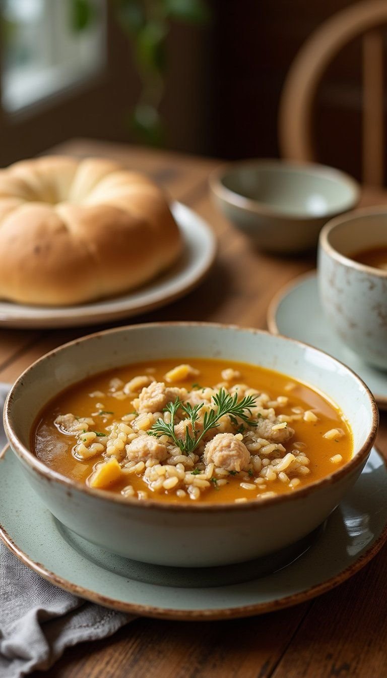 Turkey And Wild Rice Leftover Soup For Thanksgiving