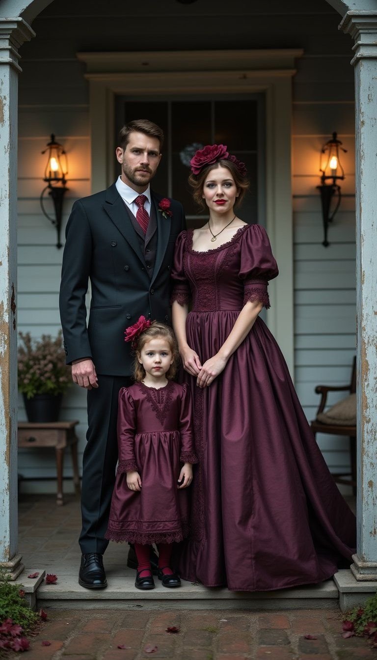 Haunted Victorian Family Portrait Ensemble