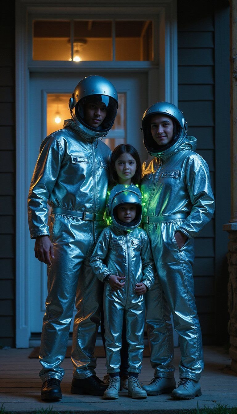 Space Explorers And Alien Sidekicks Squad