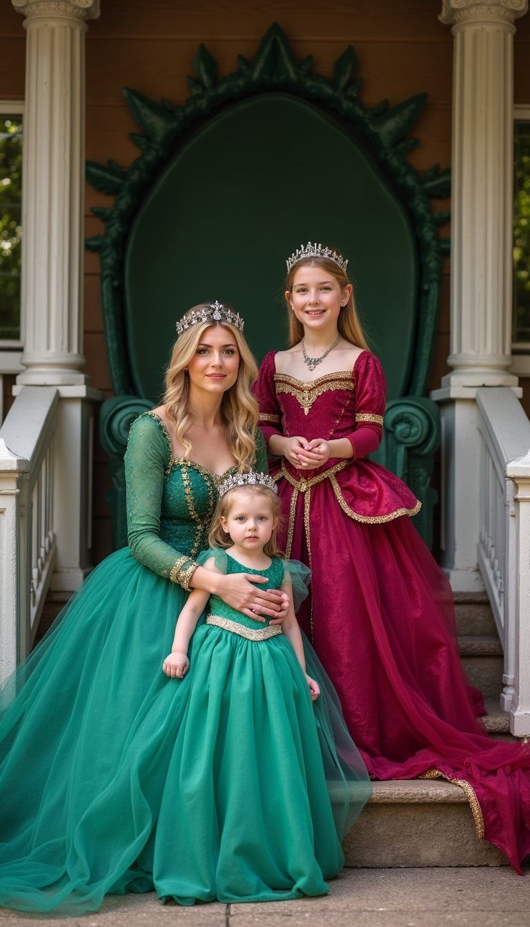 Storybook Fairytale Family With Royal Flair
