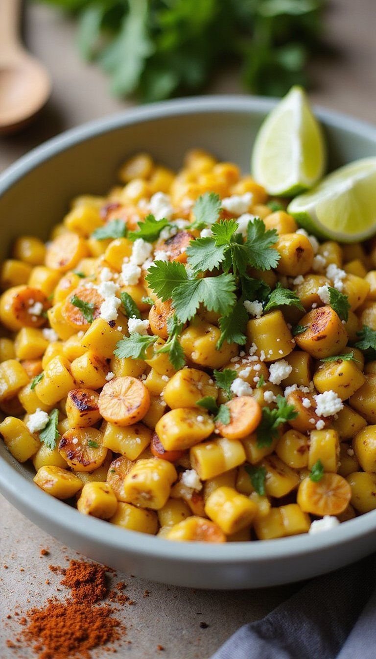 Grilled Corn Salad With Lime, Cotija, And Cilantro