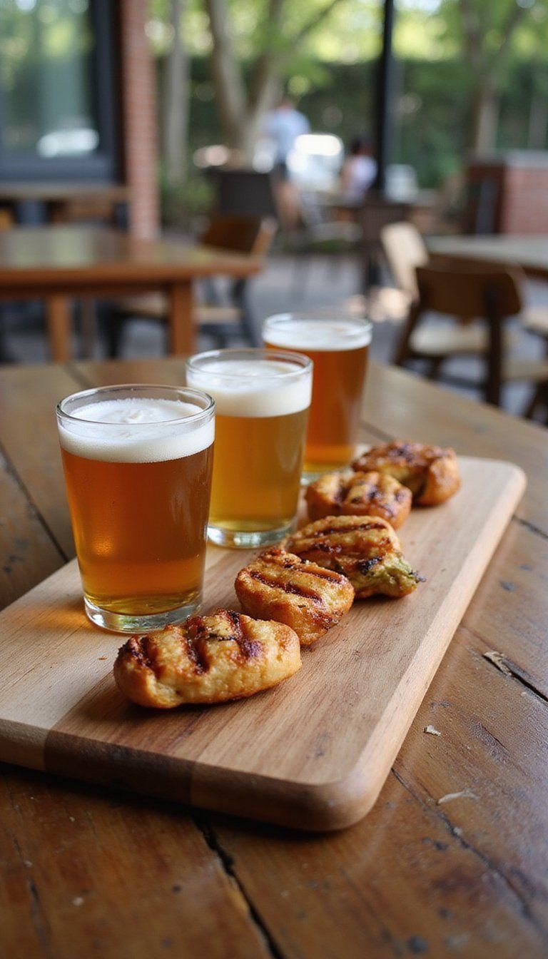 Local Beer And Grill Pairing Flight