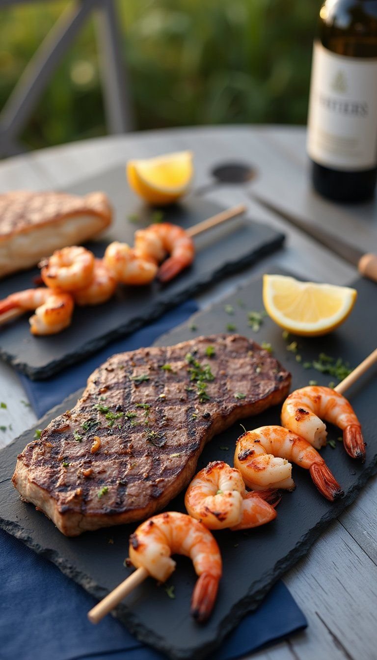 Surf And Turf Grilling Feast Night