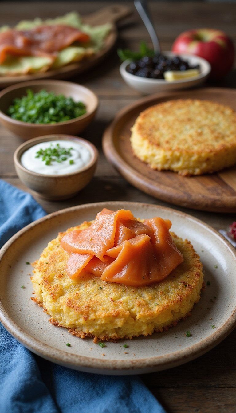 Hanukkah Latke Bar With Toppings Station