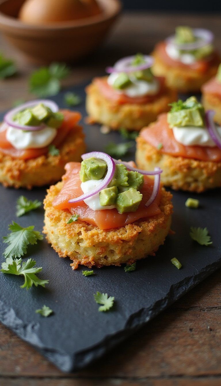 Mini Potato Latkes Taco Bites For Parties