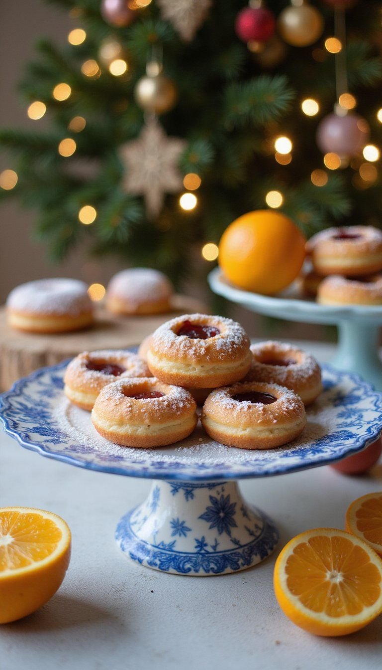 Mini Sufganiyot Jelly Doughnuts With Citrus Glaze