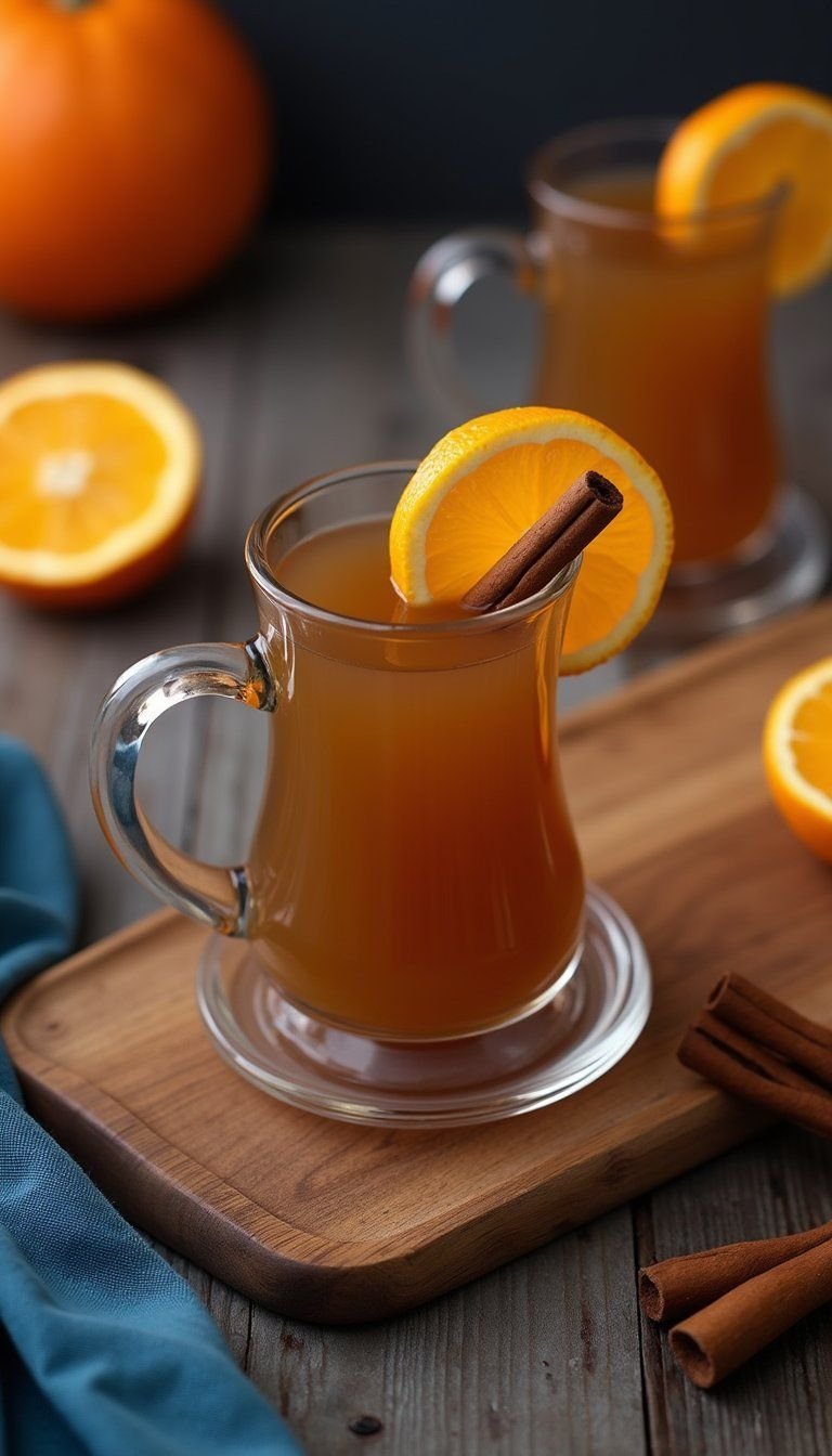 Warm Spiced Cider With Orange And Cloves