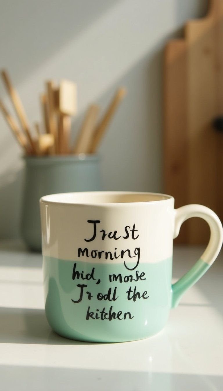Hand-Painted Mug With Inspiring Quote For Teacher