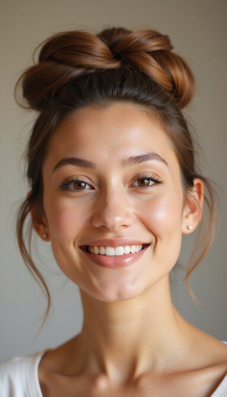 Flat Twist Crown Halo Updo For Formal Days