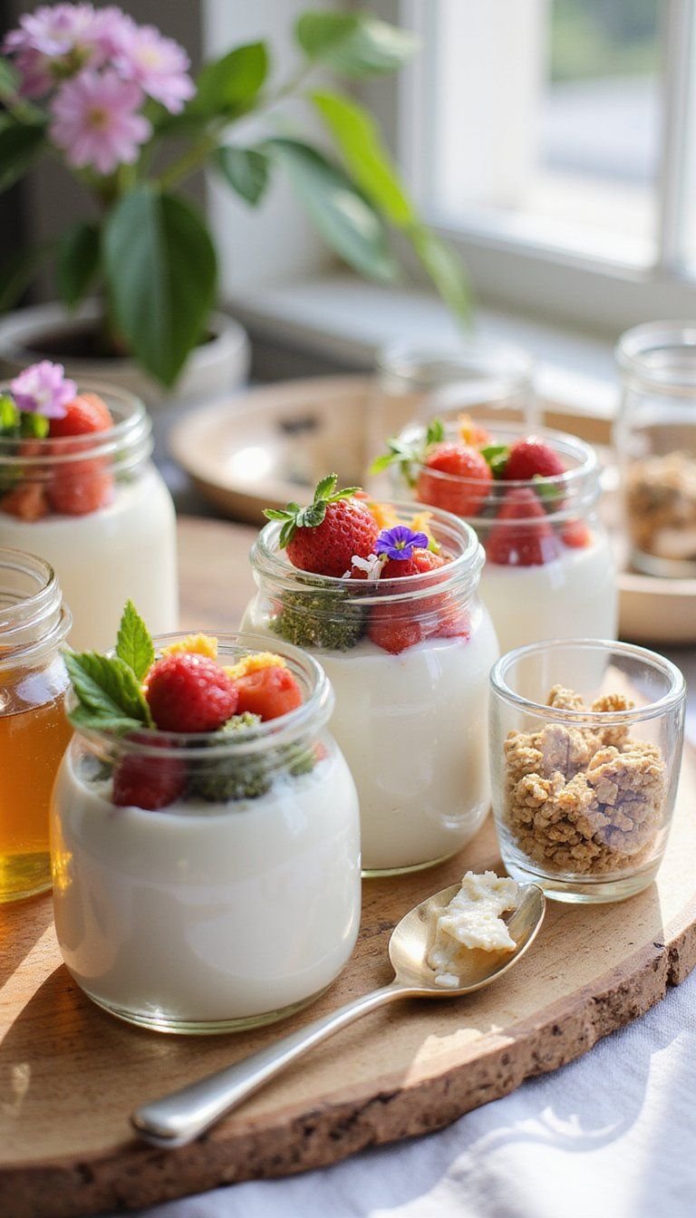 Greek Yogurt Parfait Bar With Fresh Toppings