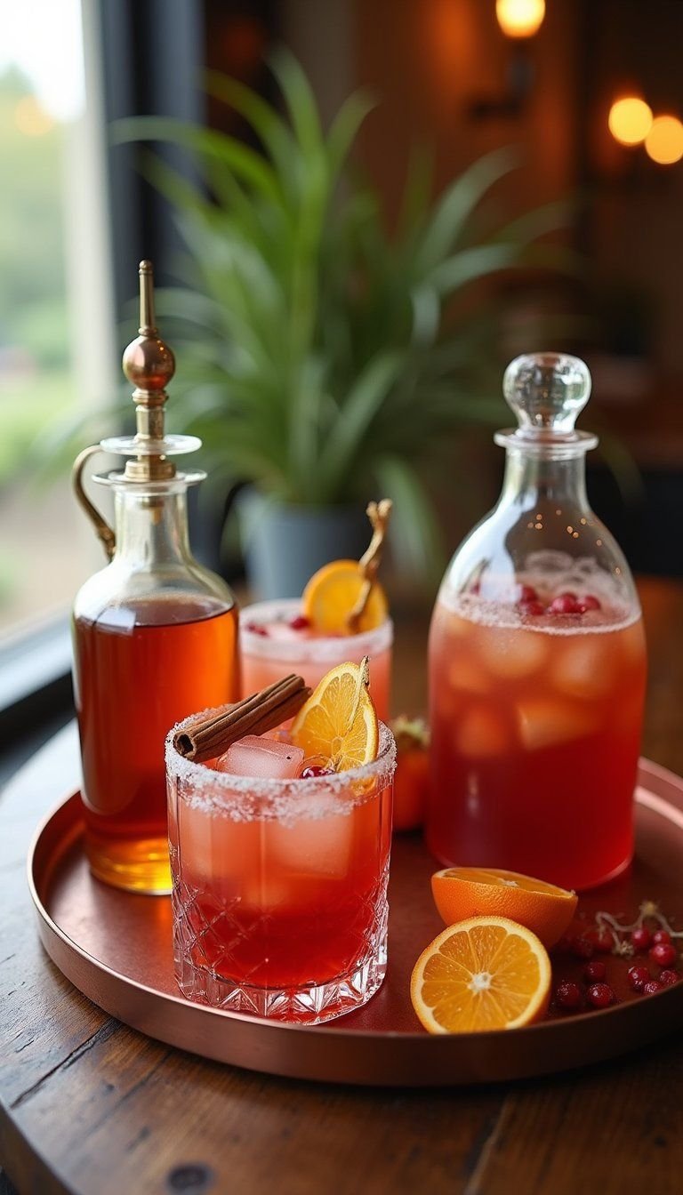 Friendsgiving Cocktail And Mocktail Bar Setup Ideas