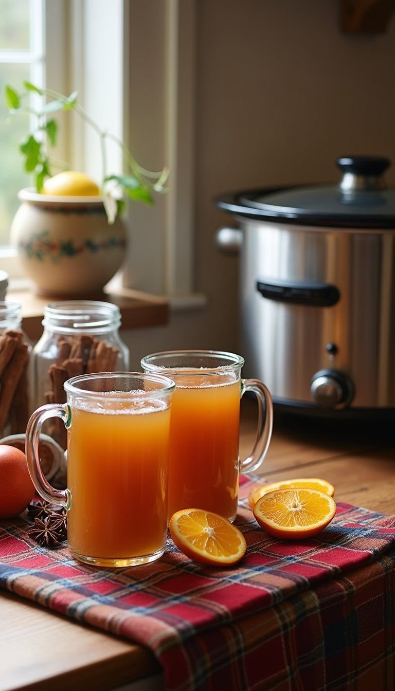 Mulled Apple Cider Station With Spice Jars