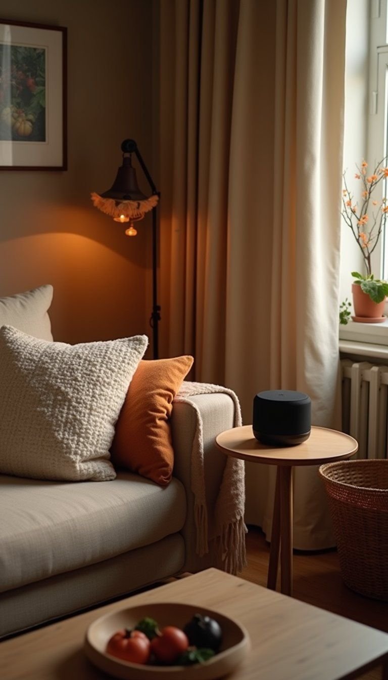 Playlist Curation And Low-Light Audio Setup For Vibes