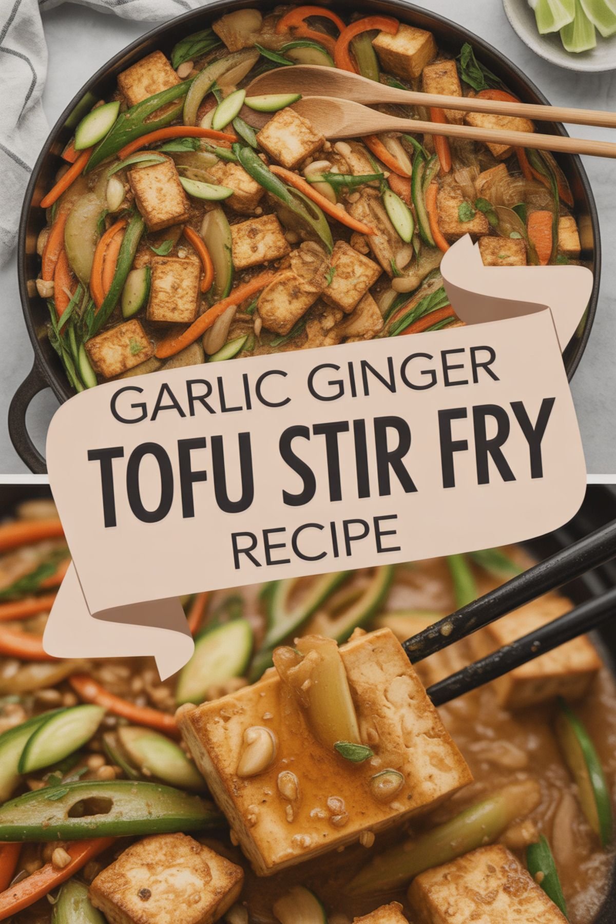Garlic Ginger Tofu Stir Fry Recipe recipe idea in stylish layout