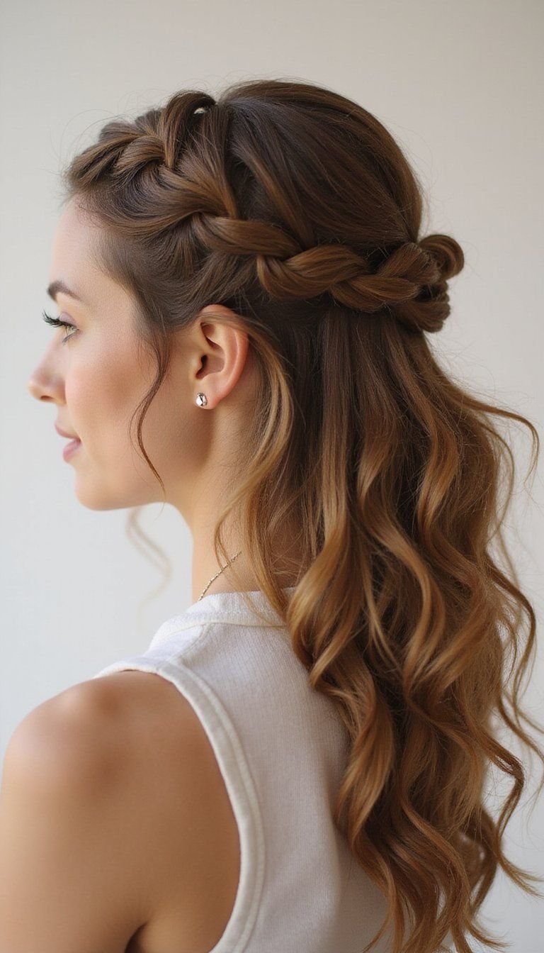 Braided Accent Gibson Tuck For Textured Hair