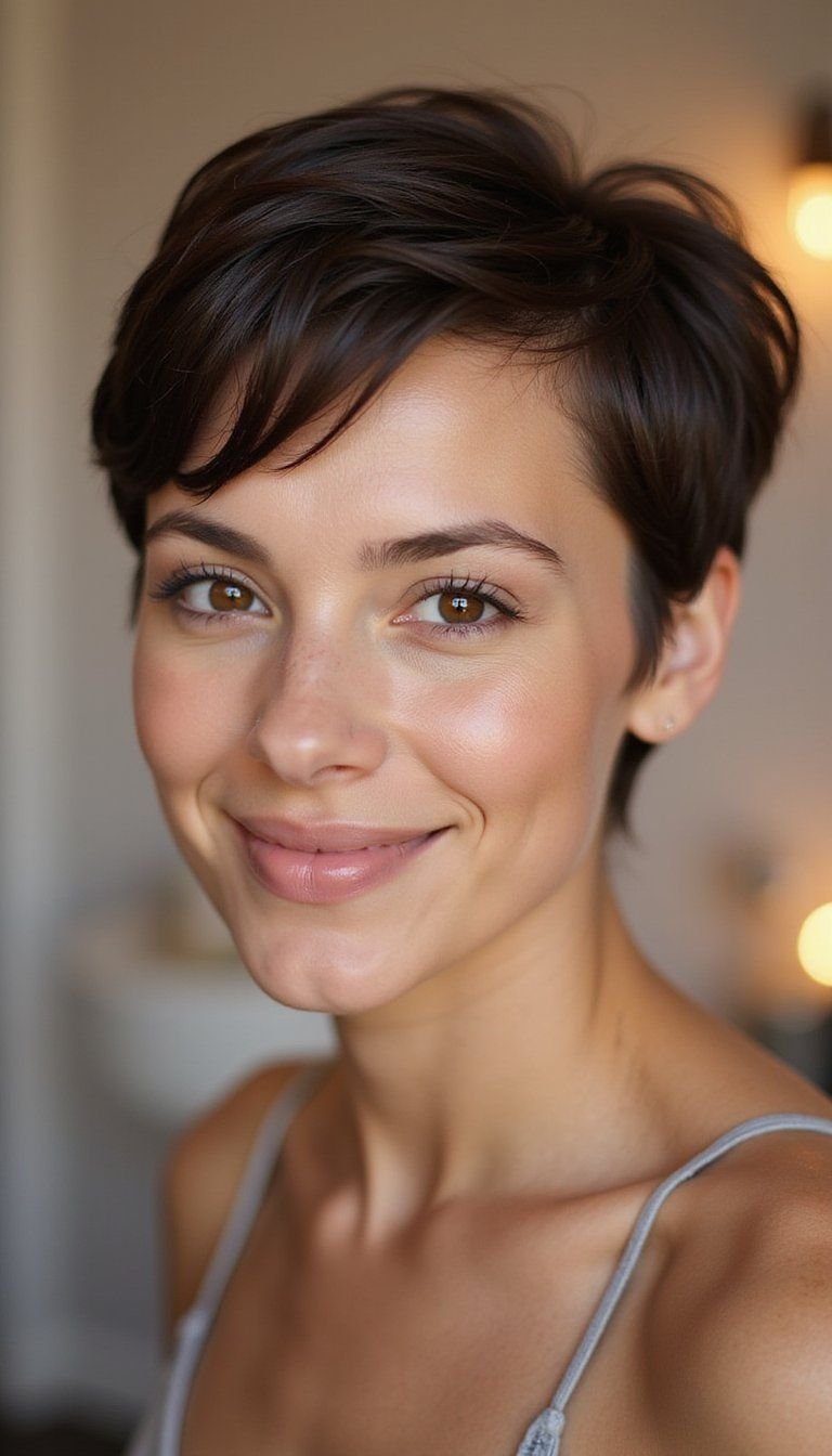 Pixie-To-Tuck Sleek Finish For Short Hair