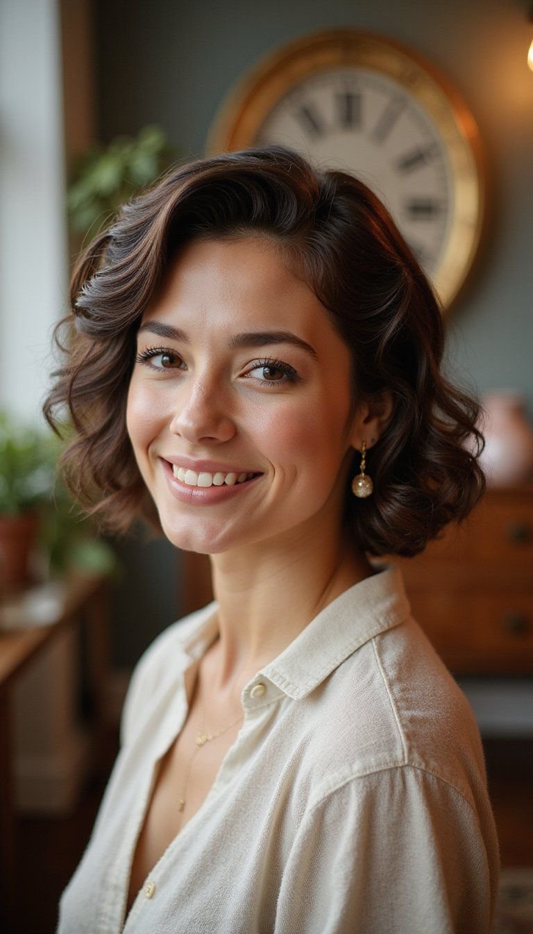 Vintage Gibson Tuck With Soft Pin Curls